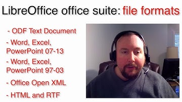 LibreOffice - file formats