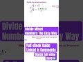 Divide Mixed Numbers The Easy Way