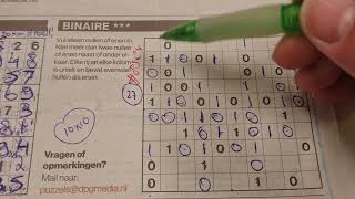 219 days ago another War started! (#8524) Binary Sudoku. 05-13-2024 part 3 of 3