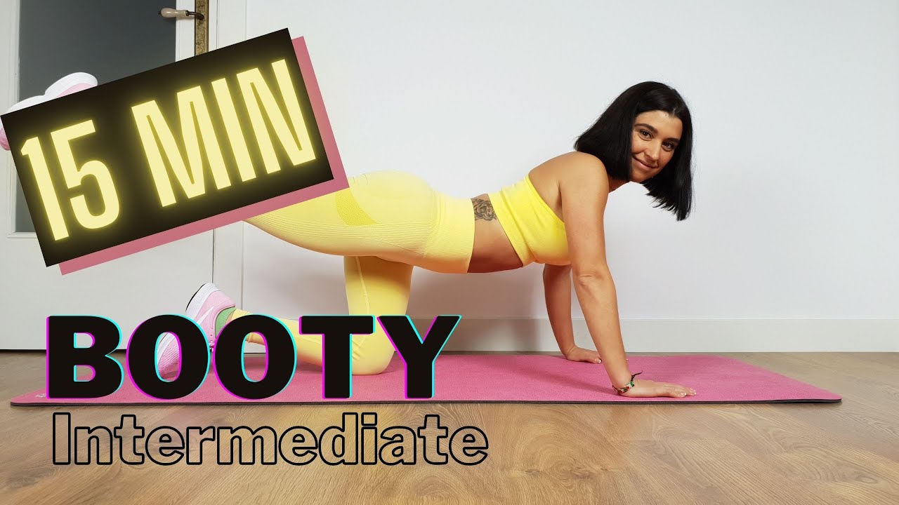 15 MIN only  BOOTY Workout- Medium Level / No Equipment  / MIMI FITNESS