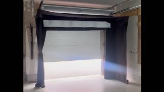SportScreen Vanish Lite Retractable Golf Enclosure In Garage