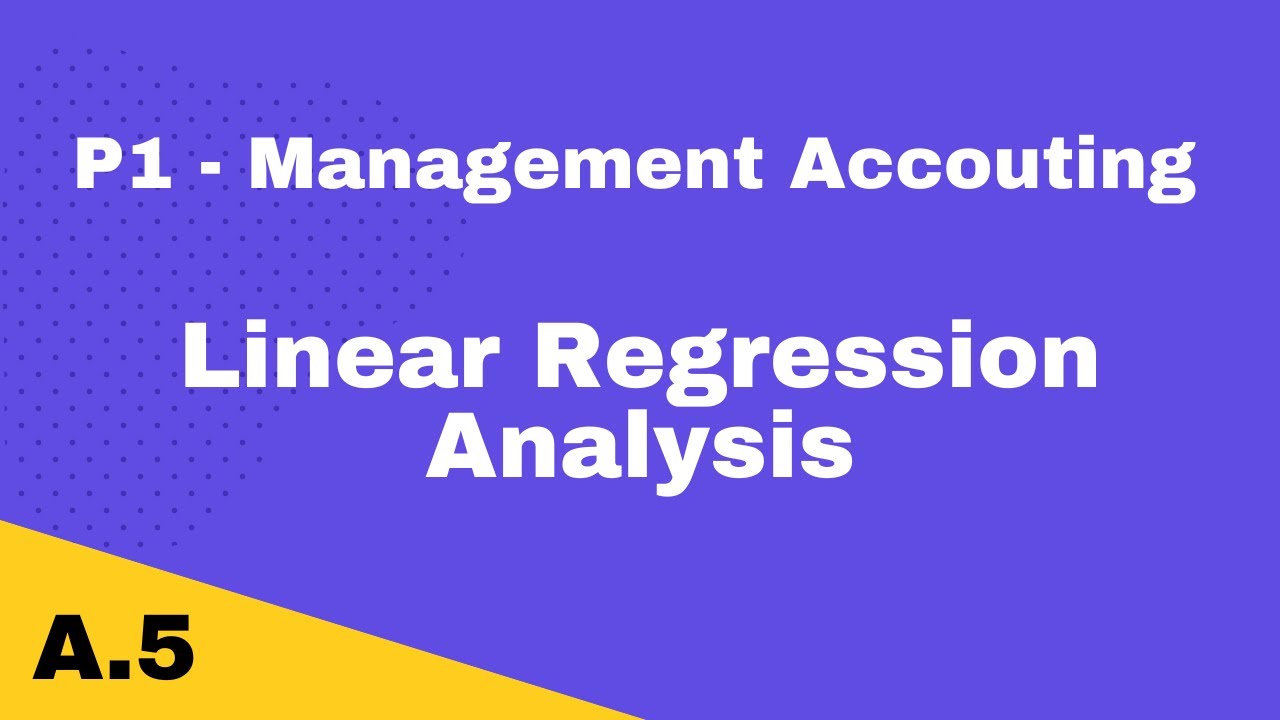 P1 | Linear Regression Analysis | CIMA | cimaselfstudy.com | Free CIMA ...