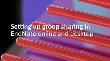 EndNote Group Sharing