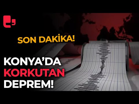 SON DAKİKA! Konya'da 4.8 büyüklüğünde deprem!