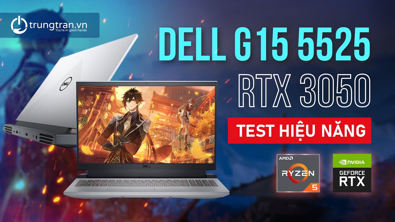 Dell G15 5525 Ryzen 5 6600H RAM 16GB SSD 512GB RTX 3050 FHD IPS 