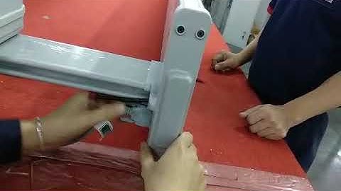 walk through metal detector installation video