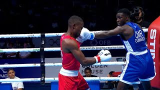 R64 (63.5KG) QHOBOSHEANE MOHLEREPE (LES) vs OUMAROU MOHAMED (CMR) | IBA World Championships 2023