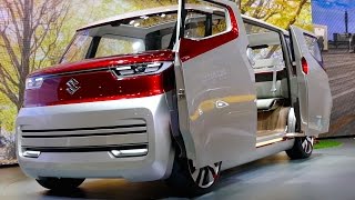 【SUZUKI Air Triser】エアトライサー 5ナンバーサイズの移動ラウンジ 愛着の湧く面白い顔してます( ^ ^ )/ ＠東京モーターショー2015