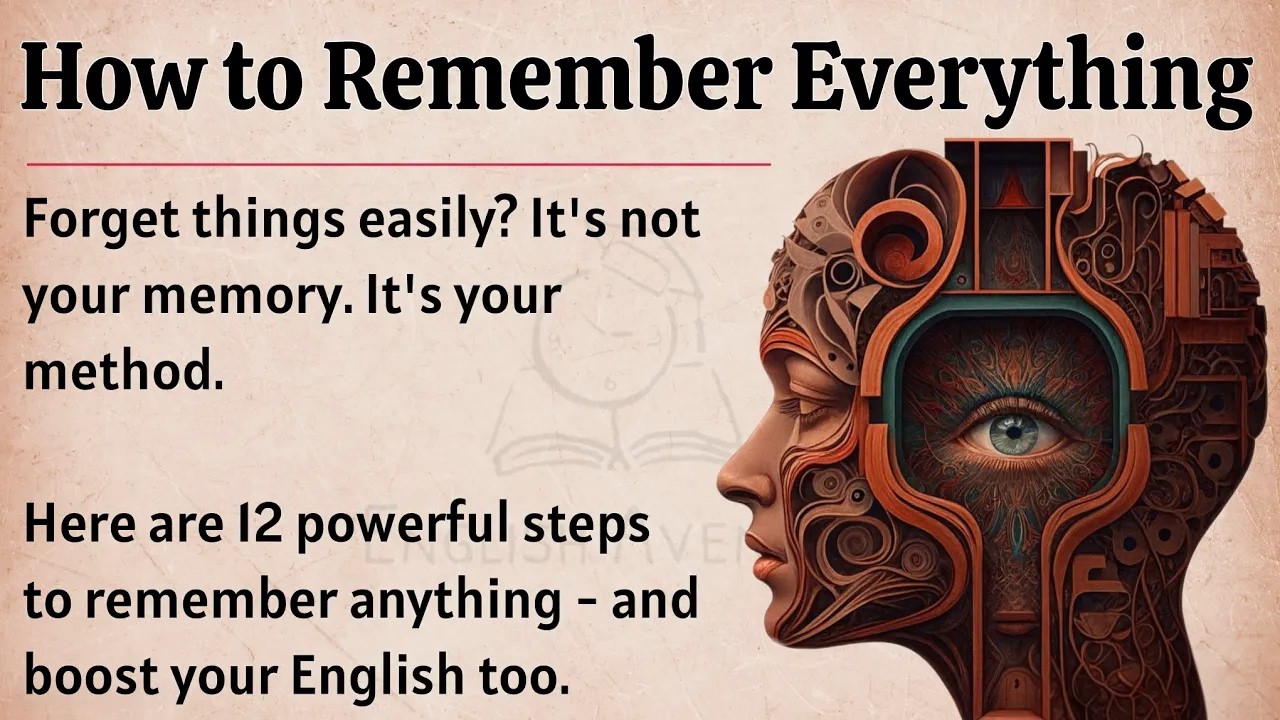How to Remember Everything - Boost Your Memory || Graded Reader || Improve Your English ✅️