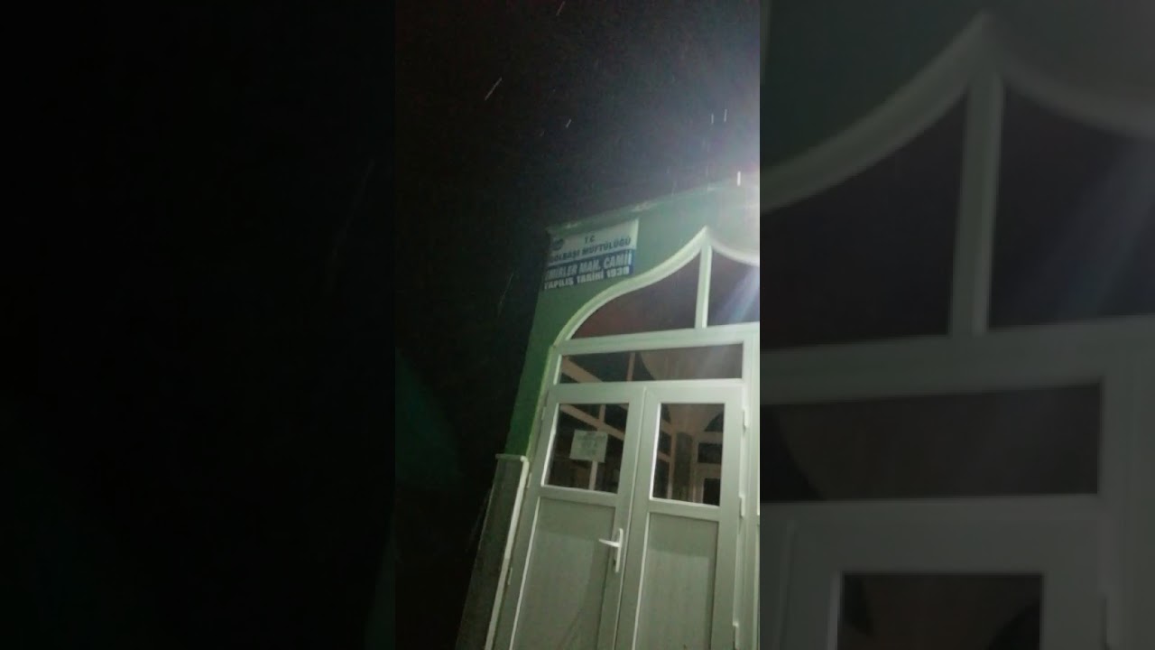 Hafif kar yağışı eşliğinde Sabah Ezanı-Ekrem Özdemir... Gölbaşı Emirler Köyü