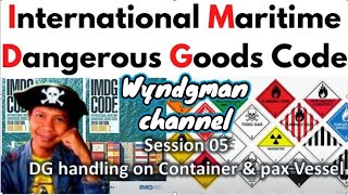 session 5 IMDG code