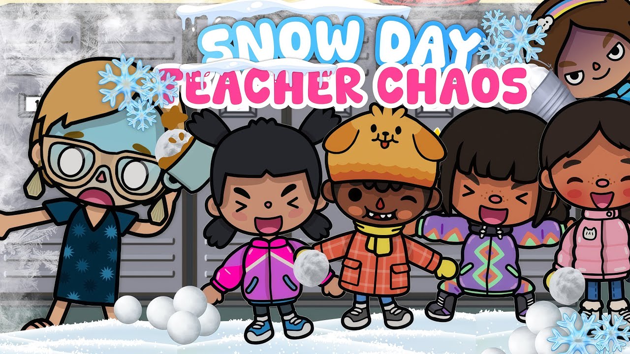 SNOW DAY AT SCHOOL 🏫 || Toca boca life world 🌍 ROLEPLAY WITH VOICE ...