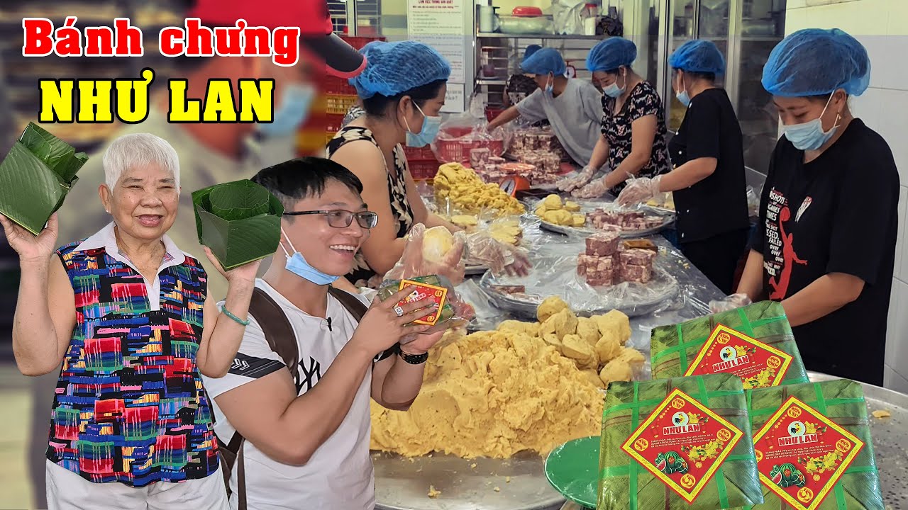cơm cháy như lan 2022 Đột nhập vào bên trong khu làm bánh chưng của Bánh mì NHƯ LAN - Ẩm thực Cha Rồng vs Trí Bot