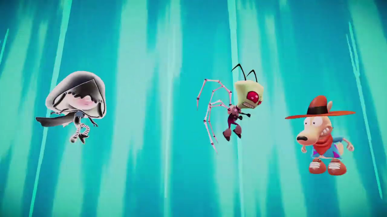 Nickelodeon All-Star Brawl 2 Rocko vs ZIM vs Gerald vs Lucy (The Timeless Stardial)