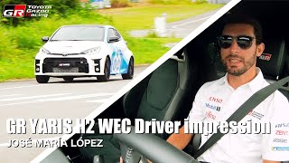 Hydrogen-Powered Engine Gr Yaris H2 The Wec Driver Impression Of Jose Maria Lopez