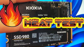 Samsung 980 vs Kioxia SSD Heat Test