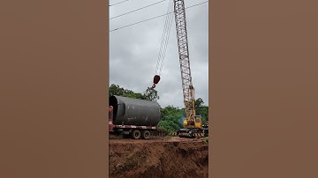 MS pipe unloading #shortvideo #shortsfeed #crane
