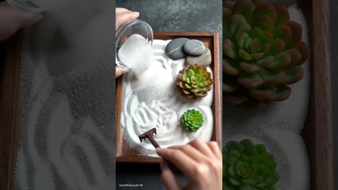 DIY Mini Zen Garden for Your Desk! ✨