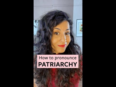 How to Pronounce 'Patriarchy' - YouTube