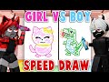 Girl vs boy speed draw  roblox