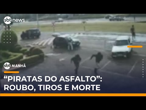 Video quadrilha-tenta-roubar-mercadorias-em-rodovia-e-troca-tiros-com-policiais-sbt-manha