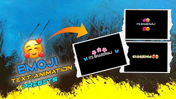 TOP 5 EMOJI TEXT PRESETS IN ALIGHT MOTION | XML FILE | TEXT ANIMATION