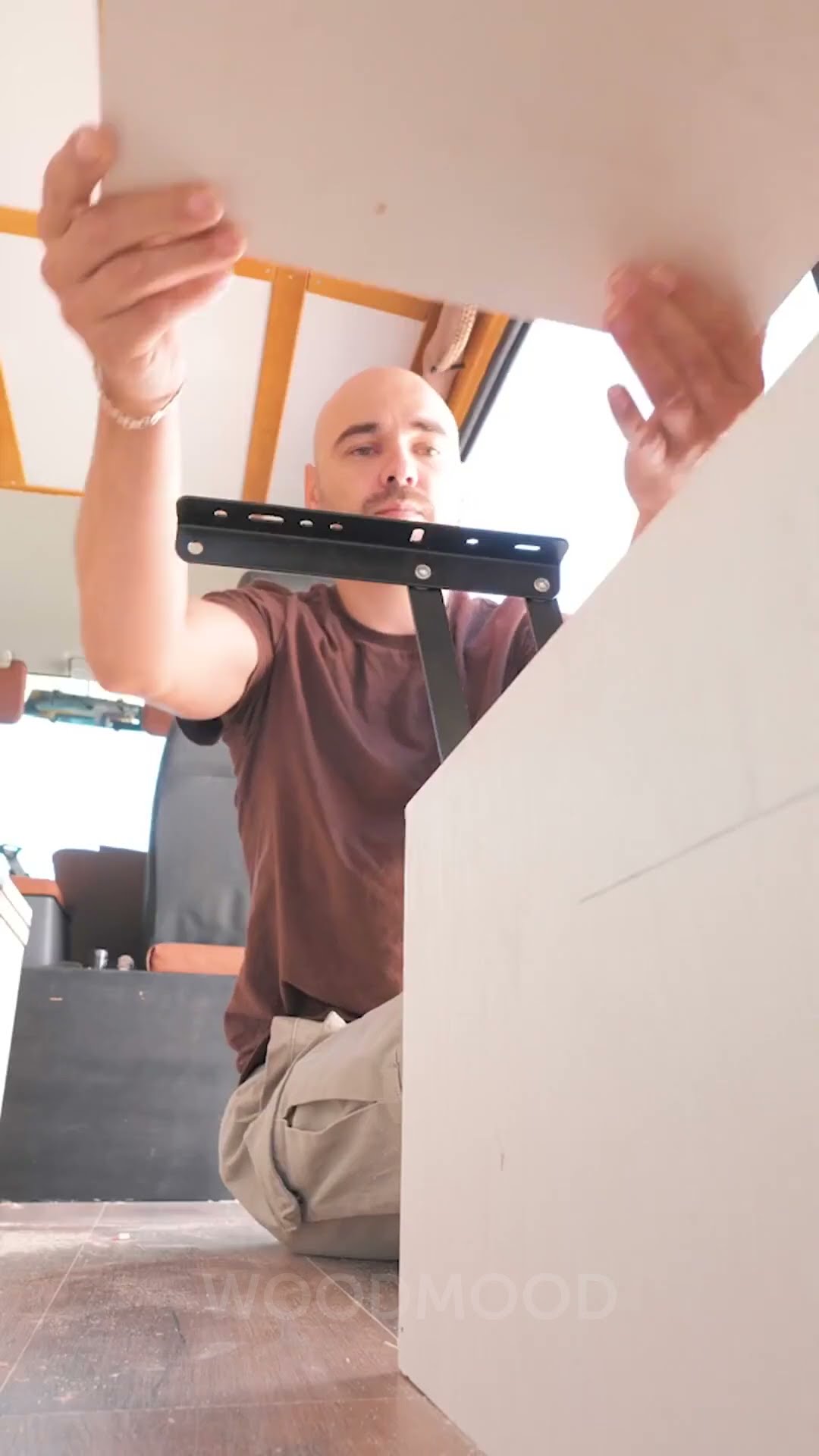 This guy turned an old minivan into a custom sleeping unit camper! ??