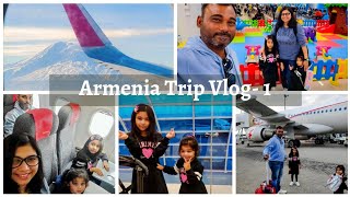 Armenia Trip Vlog 1 | Flight to Yerevan | How to get Visa on Arrival, SIM Card & how much it costs