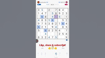 How to beat #sudoku under 1 min. #numbers #numberpuzzle #app #game#puzzle #mobilegame #SriLanka