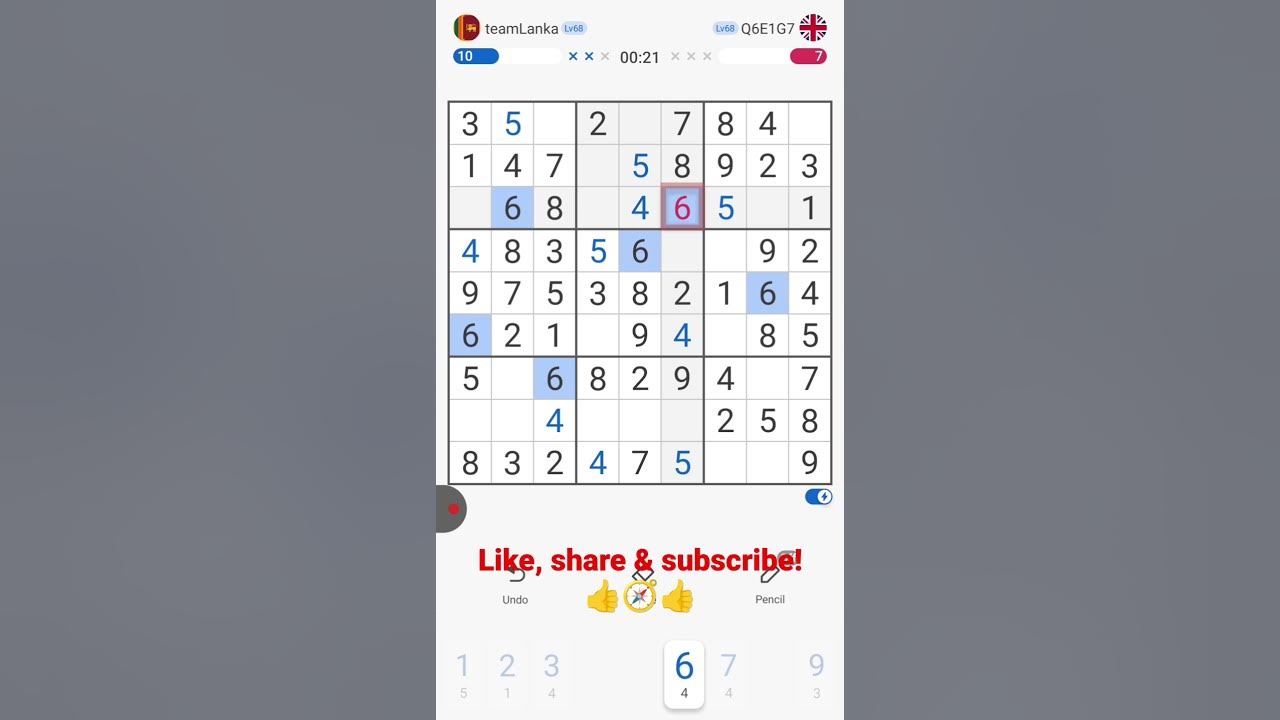 How to beat sudoku under 1 min. numbers numberpuzzle app game