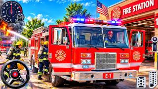 New Fire Brigade Simulator 2026 - US Emergency Fire Fighter Rescue - Android Gameplay screenshot 2