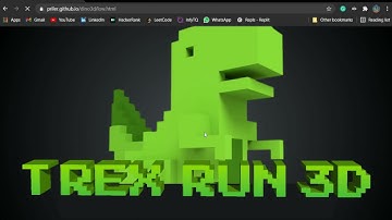 How to play Chrome Dino in 3d in Browser.[Dinosaur Game, T-Rex Game, Steve Jumping Dinosaur]