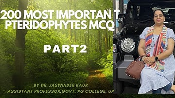 #BotanyMCQ // PTERIDOPHYTES MCQ // PTERIDOPHYTES MOST IMPORTANT QUESTIONS (PART-2)