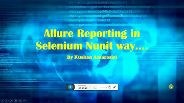 Allure Reportig in Selenium NUnit