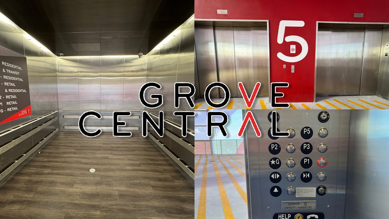 HUGE TKE Traction Elevators, Grove Central Shopping & Residences, Coral Gables, FL