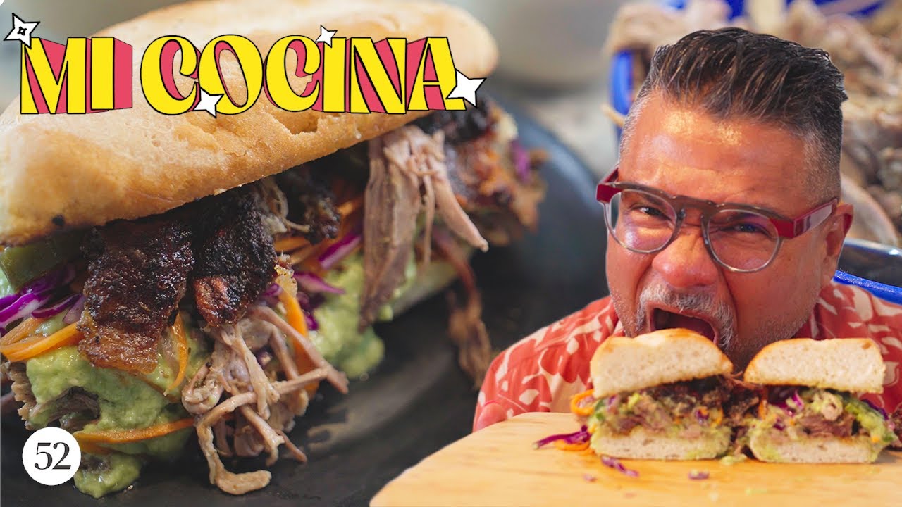 Best-Ever Pulled-Pork Sandwich (Torta de Lechón) | Mi Cocina with Rick Martinez | Food52