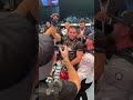 Khabib Nurmagomedov gives the UFC belt to Islam Makhachev #ufc