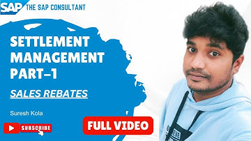 Rebate management in sap sd | Settlement Management | Part-1 | S/4 Hana | The SAP Consultant
