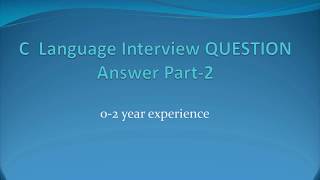 Technical Interview Questions in C Programming-3