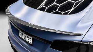 2012-2026 | Model S 2026 Plaid Curved Style Spoiler - Real Dry Molded Carbon Fiber