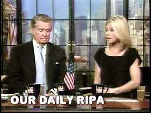 Video of Clay incident, harrassment of Kelly Ripa