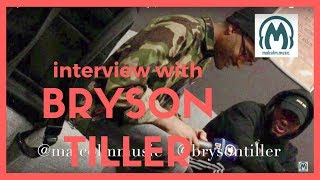 Bryson Tiller Interview:  His childhood and siblings | MalcolmMusic Information