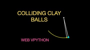Colliding Clay Pendulum Balls with Springs and Python