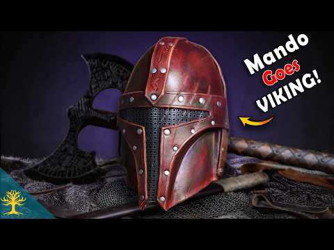 Leather Mandalorian Helmet Build (Viking Style)