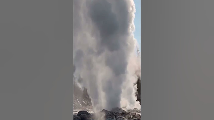 Rare eruption at world’s tallest active geyser
