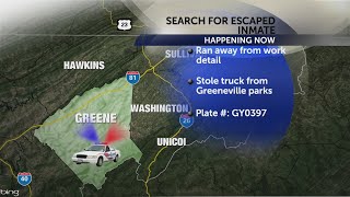 Greene Co. Inmate escapes from work detail, steals government vehicle