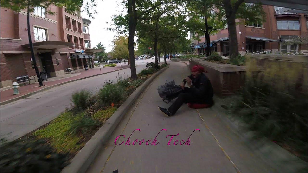 Near Catastrophic Electric Unicycle Crash! Homeless Guy In a Blind Spot
