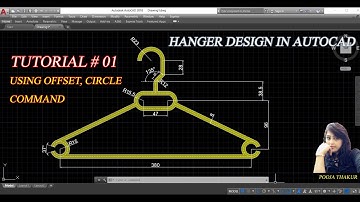CLOTH HANGER DESIGN IN AUTOCAD TUTORIAL#01
