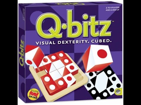 Mindware Q-Bitz Pattern Matching Fun Board Games for Family Game Night |  Ages 8 and up 2-4 Players