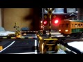 Oゲージ 鉄道模型 複線走行 (o-gauge railroad crossing.)